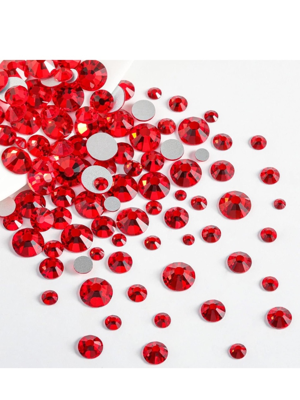 Flatback Rhinestones Red Light Siam Set - Picture 9 of 9